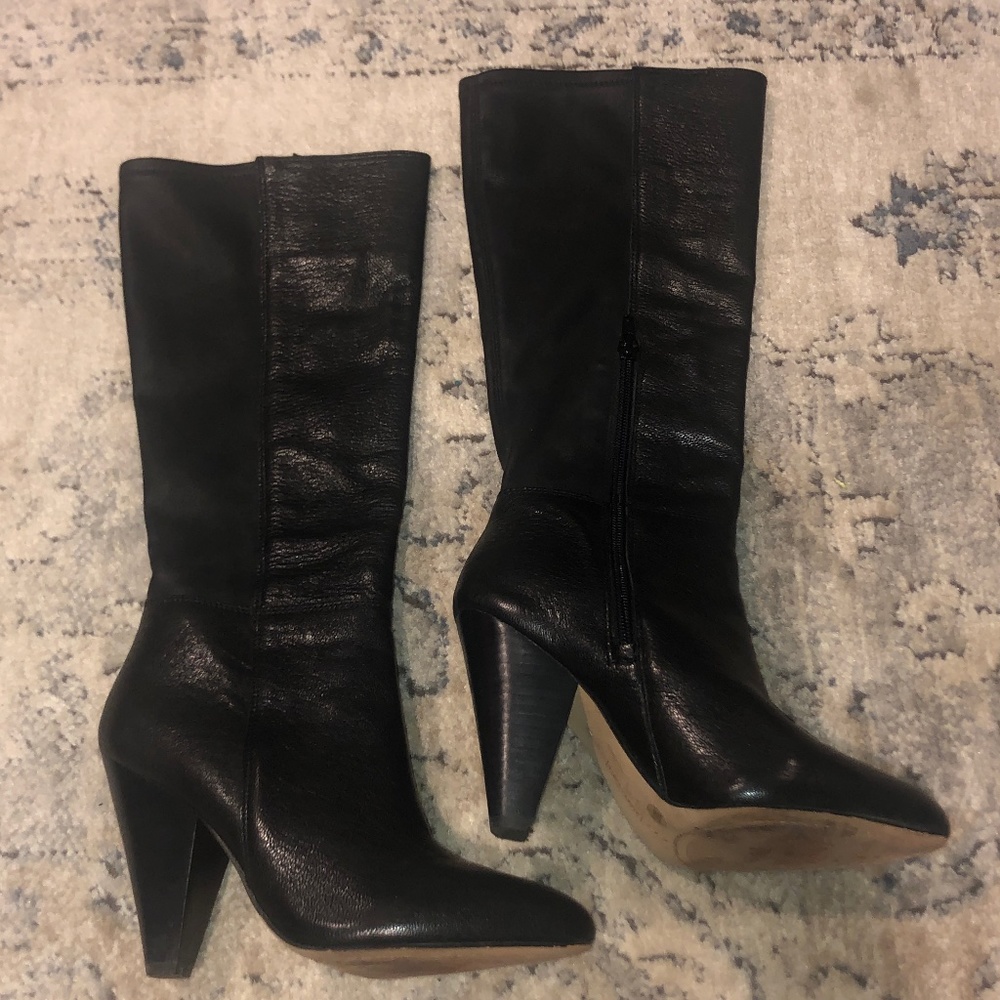 Vince Camuto "Estiva" Tall Black Boots - 7.5